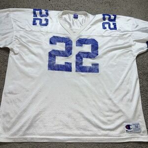 Vintage NFL Champion Emmitt Smith Dallas Cowboys  #22 Jersey Size Adult 56 White